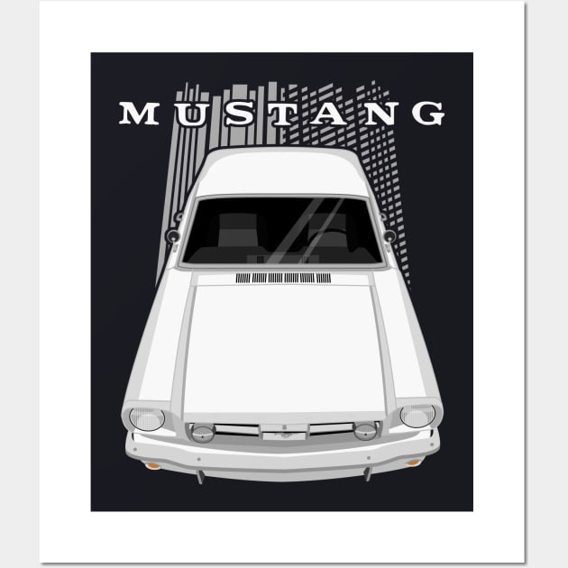 Mustang 1966 - White Wall Art by V8social